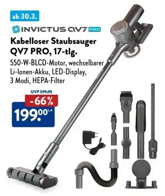 Aldi Süd Genius Invictus QV7 PRO Kabelloser Staubsauger Angebot