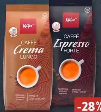 Aldi Süd Käfer Kaffee Caffe Espresso Forte Angebot