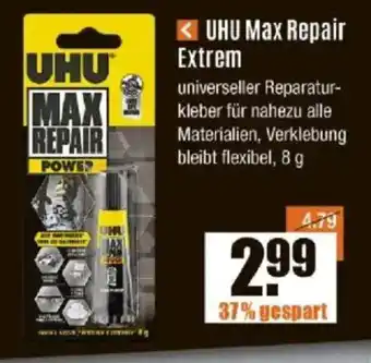 V Baumarkt UHU Max Repair Extrem Angebot