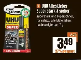 V Baumarkt UHU Alleskleber Super stark & sicher Angebot