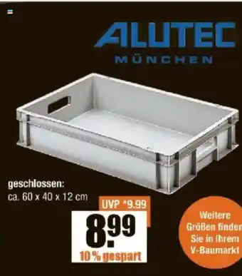 V Baumarkt ALUTEC Universal-Kunststoffbehälter für Profis Angebot