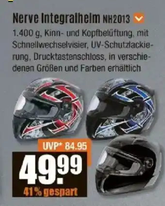 V Baumarkt Nerve Integralhelm NH2013 Angebot