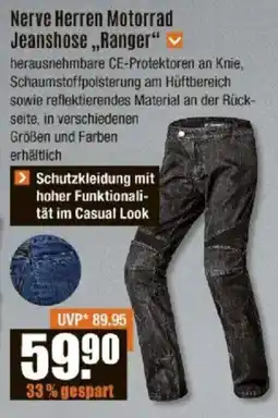 V Baumarkt Nerve Herren Motorrad Jeanshose,,Ranger" Angebot