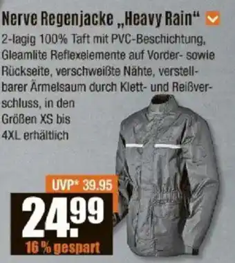 V Baumarkt Nerve Regenjacke,,Heavy Rain" Angebot