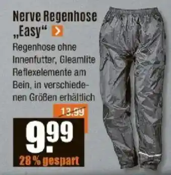 V Baumarkt Nerve Regenhose „Easy" Angebot