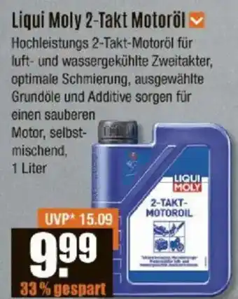 V Baumarkt Liqui Moly 2-Takt Motoröl Angebot