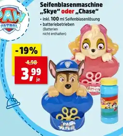 Thomas Philipps Paw patrol seifenblasenmaschine skye oder chase Angebot