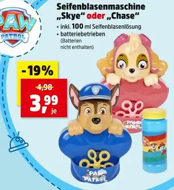 Thomas Philipps Paw patrol seifenblasenmaschine skye oder chase Angebot