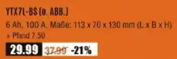 V Baumarkt Cartec Gel Motorradbatterie YTX7L-BS [0. ABB.) Angebot