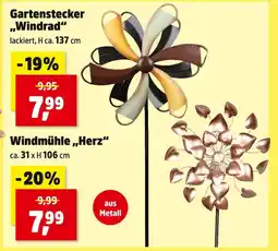 Thomas Philipps Gartenstecker windrad oder windmühle herz Angebot