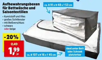 Thomas Philipps Aufbewahrungsboxen für bettwäsche und saisontextilien Angebot