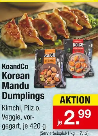 Zimmermann Koandco korean mandu dumplings Angebot