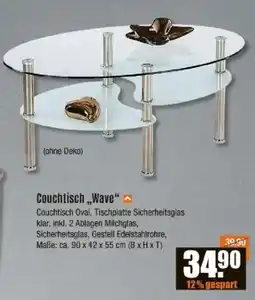 V Baumarkt Couchtisch "Wave" Angebot