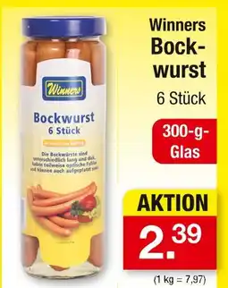 Zimmermann Winners bockwurst 6 stück Angebot