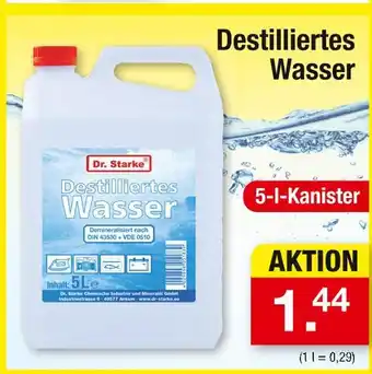 Zimmermann Dr. starke destilliertes wasser Angebot