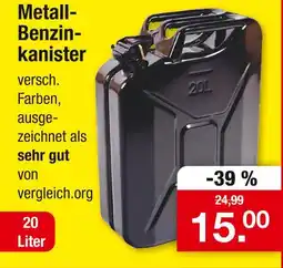 Zimmermann Metall-benzinkanister Angebot