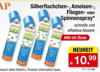 Zimmermann Ardap silberfischchen-, ameisen-, fliegen- oder spinnenspray Angebot