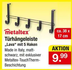 Zimmermann Metaltex türhängeleiste lava mit 5 haken Angebot