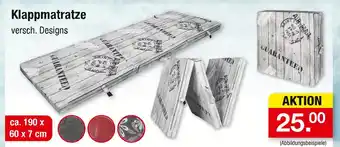 Zimmermann Klappmatratze Angebot