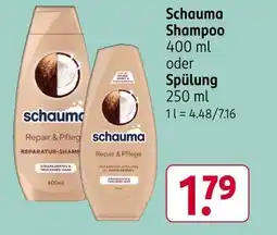 Rossmann Schauma shampoo oder spülung Angebot