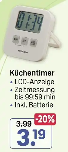 Rossmann Ideenwelt küchentimer Angebot