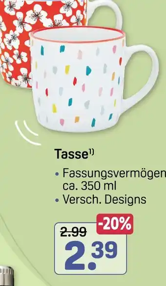 Rossmann Tasse Angebot