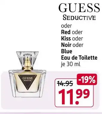 Rossmann Guess seductive oder red oder kiss oder noir oder blue eau de toilette Angebot