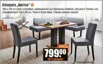 V Baumarkt Diningsofa „Martina“ Angebot