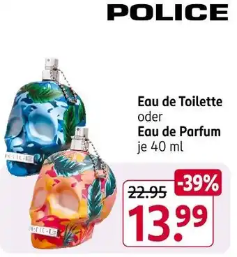 Rossmann Police eau de toilette oder eau de parfum Angebot