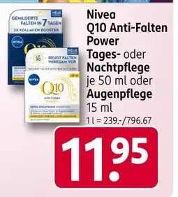 Rossmann Nivea q10 anti-falten power tages- oder nachtpflege Angebot