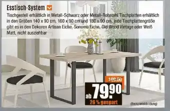 V Baumarkt Esstisch-System Angebot