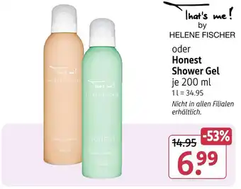 Rossmann Helene fischer that's me! by helene fischer oder honest shower gel Angebot