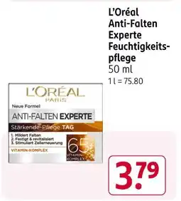 Rossmann L'oréal anti-falten experte feuchtigkeitspflege Angebot