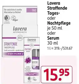 Rossmann Lavera straffende tages- oder nachtpflege Angebot