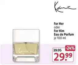 Rossmann Kami for her oder for him eau de parfum Angebot