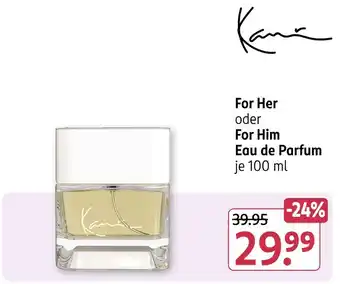 Rossmann Kami for her oder for him eau de parfum Angebot