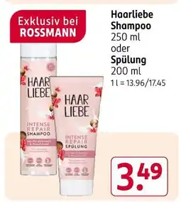 Rossmann Haarliebe shampoo oder spülung Angebot