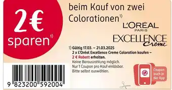 Rossmann L'oréal paris excellence creme Angebot