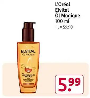 Rossmann L'oréal elvital öl magique Angebot