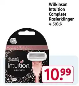 Rossmann Wilkinson intuition complete rasierklingen Angebot