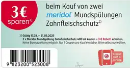 Rossmann Meridol mundspülungen zahnfleischschutz Angebot