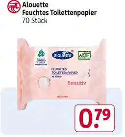 Rossmann Alouette feuchtes toilettenpapier Angebot