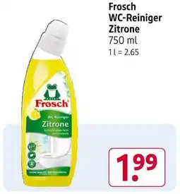 Rossmann Frosch wc-reiniger zitrone Angebot