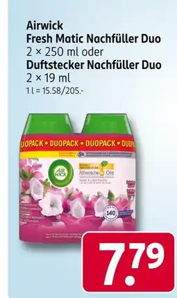 Rossmann Airwick fresh matic nachfüller duo Angebot