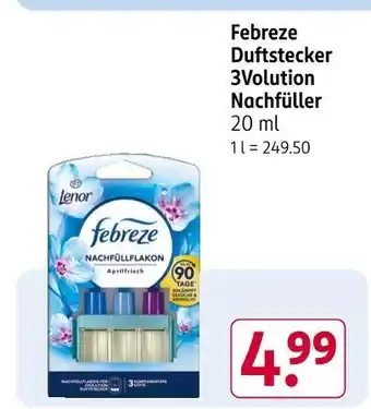 Rossmann Febreze duftstecker 3volution nachfüller Angebot