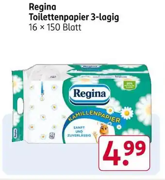 Rossmann Regina toilettenpapier 3-lagig Angebot