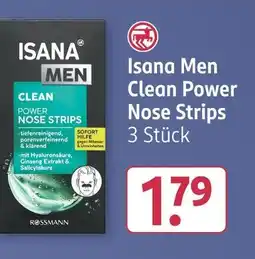 Rossmann Isana men clean power nose strips Angebot