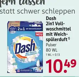 Rossmann Dash 2in1 vollwaschmittel mit weichspülerduft Angebot