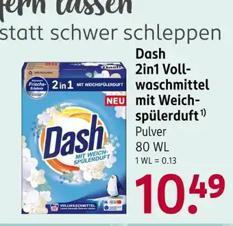 Rossmann Dash 2in1 vollwaschmittel mit weichspülerduft Angebot