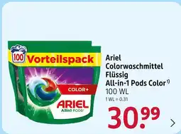 Rossmann Ariel colorwaschmittel flüssig all-in-1 pods color Angebot